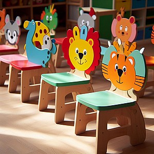 כיסאות לגן ילדים מעץ דגם "ממלכת החיות 37" כיסאות לגן ילדים מעץ דגם "ממלכת החיות 37"