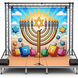 גב במה לכבוד חג חנוכה גב במה לכבוד חג חנוכה