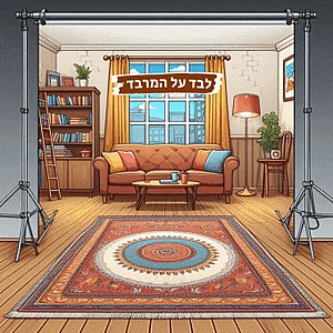גב במה לסיפור "לבד על המרבד" גב במה לסיפור "לבד על המרבד"