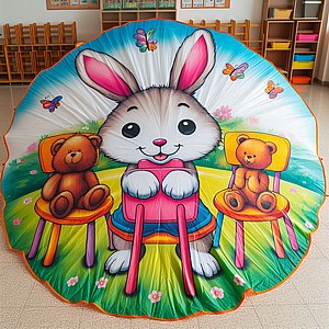 מצנח פעילות לסיפור:ברכבת יושבת ארנבת מצנח פעילות לסיפור:ברכבת יושבת ארנבת